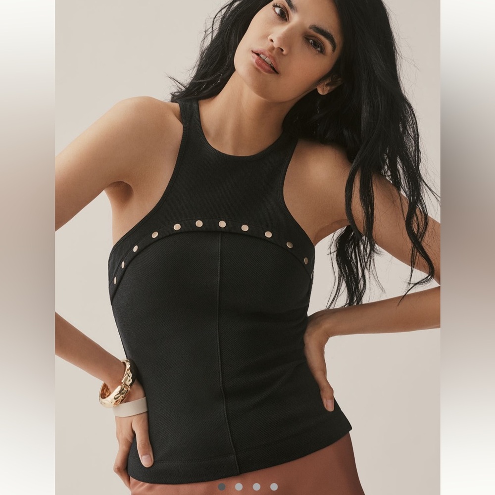 By Anthropologie Snap Racer Tank